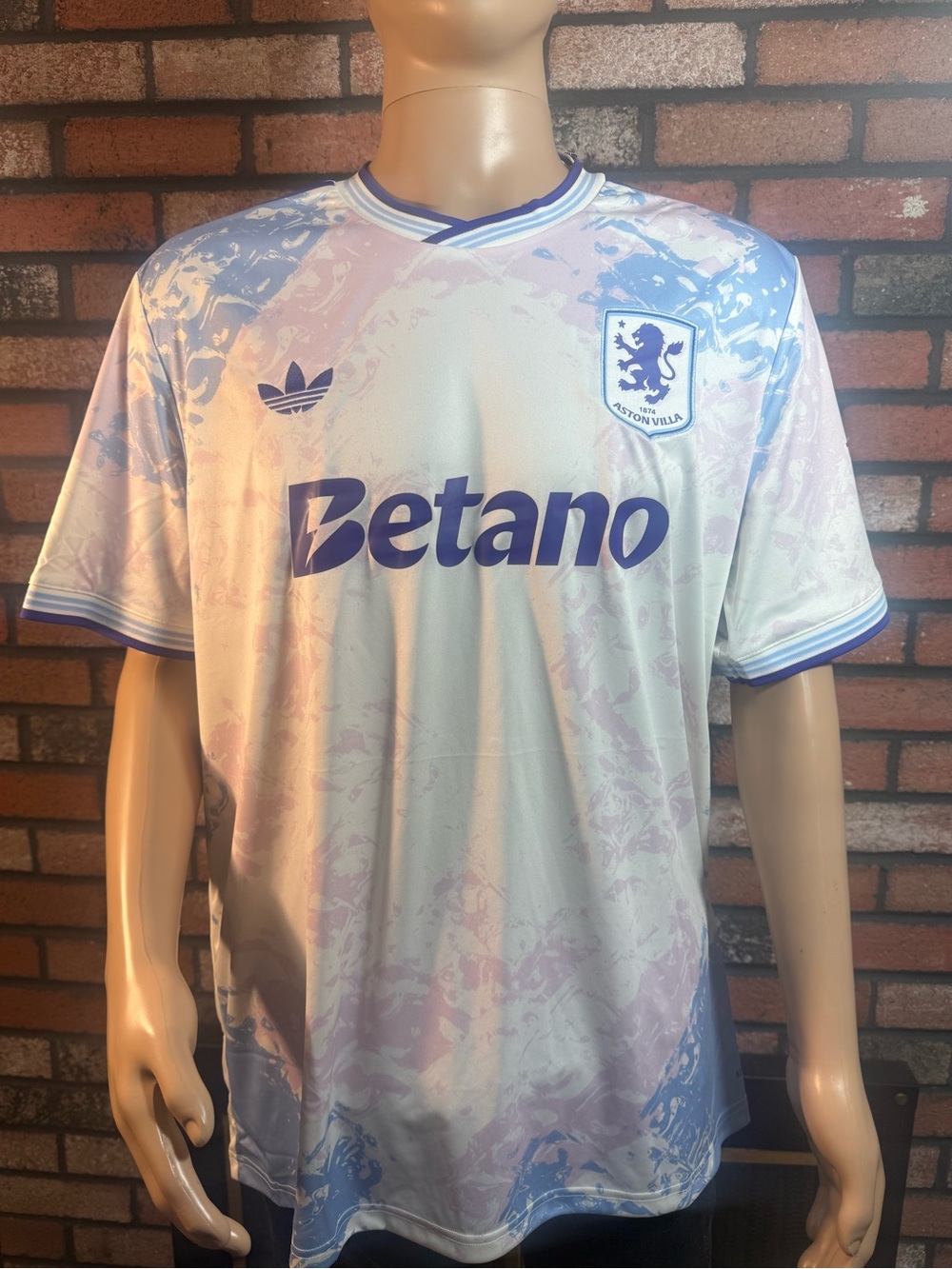 Aston Villa Adidas Away Soccer Football Jersey
Men’s Sz. 2XL